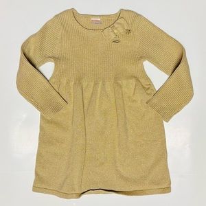 Dress with matching tights.